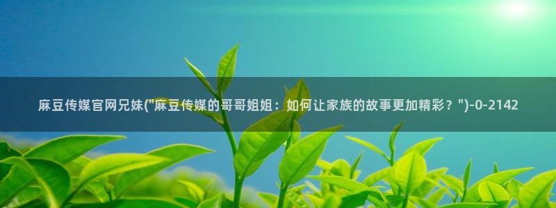 麻豆视频模板